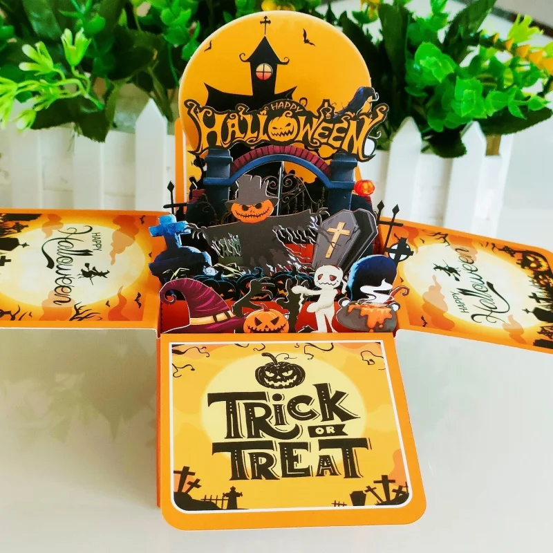 2024 New Halloween Card Handwritten 3D Pop Up Box Card Paper Sculpture Creative Holiday Gift Decor Trick Treat Pumpkin Festival
2024 New Halloween Card Handwritten 3D Pop Up Box Card Paper Sculpture Creative Holiday Gift Decor Trick Treat Pumpkin Festival