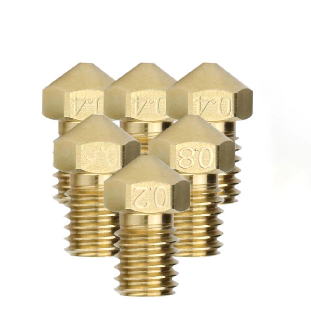 1pc 3D Upgrade E3D V6 Brass Nozzle 0.2/0.25/0.4/0.6/0.8mm For 3D Printer Nozzle Hotend Extruder Ender 3 CR10 Titan Extruder
1pc 3D Upgrade E3D V6 Brass Nozzle 0.2/0.25/0.4/0.6/0.8mm For 3D Printer Nozzle Hotend Extruder Ender 3 CR10 Titan Extruder