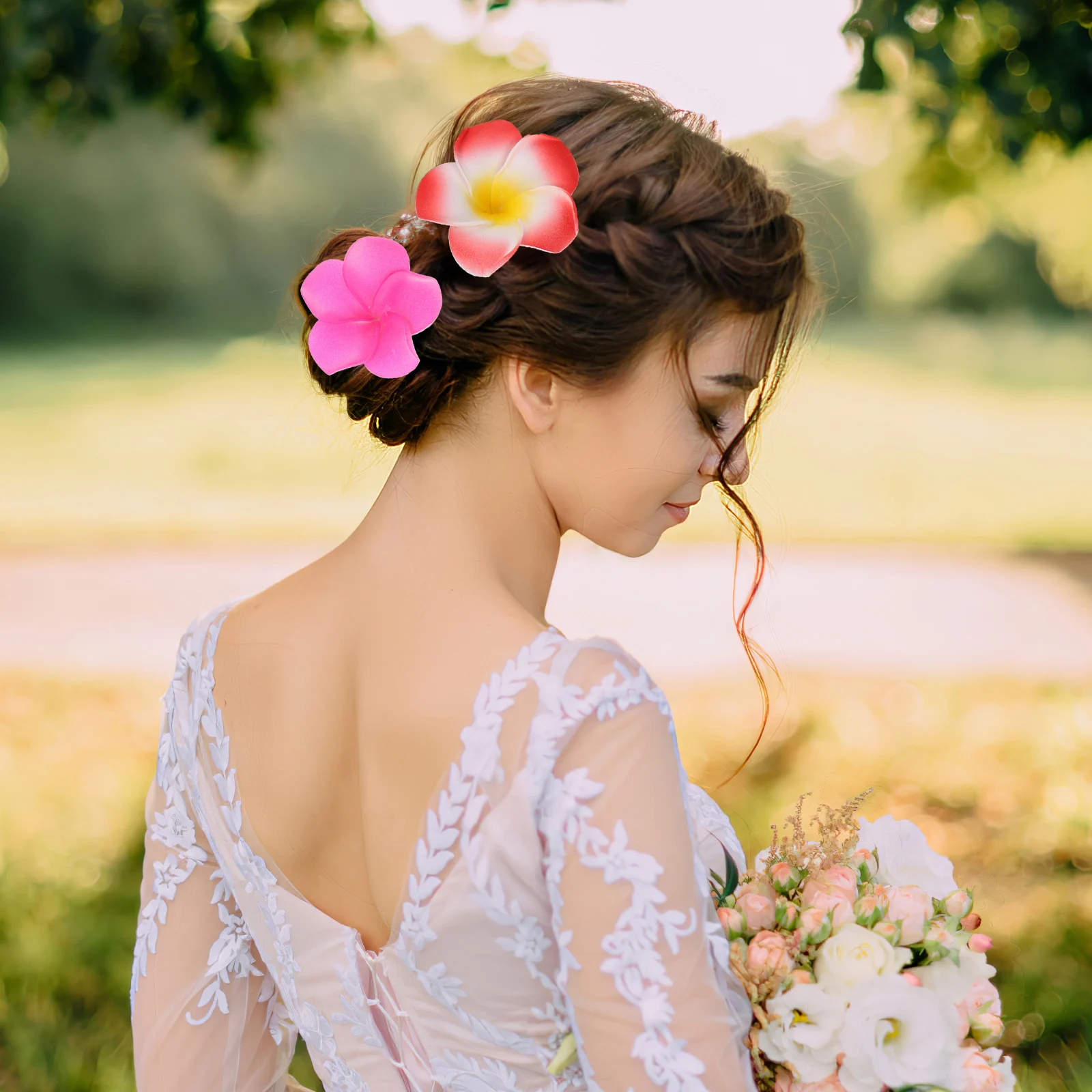 24Pcs Plumeria Flower Hair Clips 12Colors 6cm EVA Artificial Flowers Wedding Party Decorations Hawaiian Accessories Hairpins
24Pcs Plumeria Flower Hair Clips 12Colors 6cm EVA Artificial Flowers Wedding Party Decorations Hawaiian Accessories Hairpins
