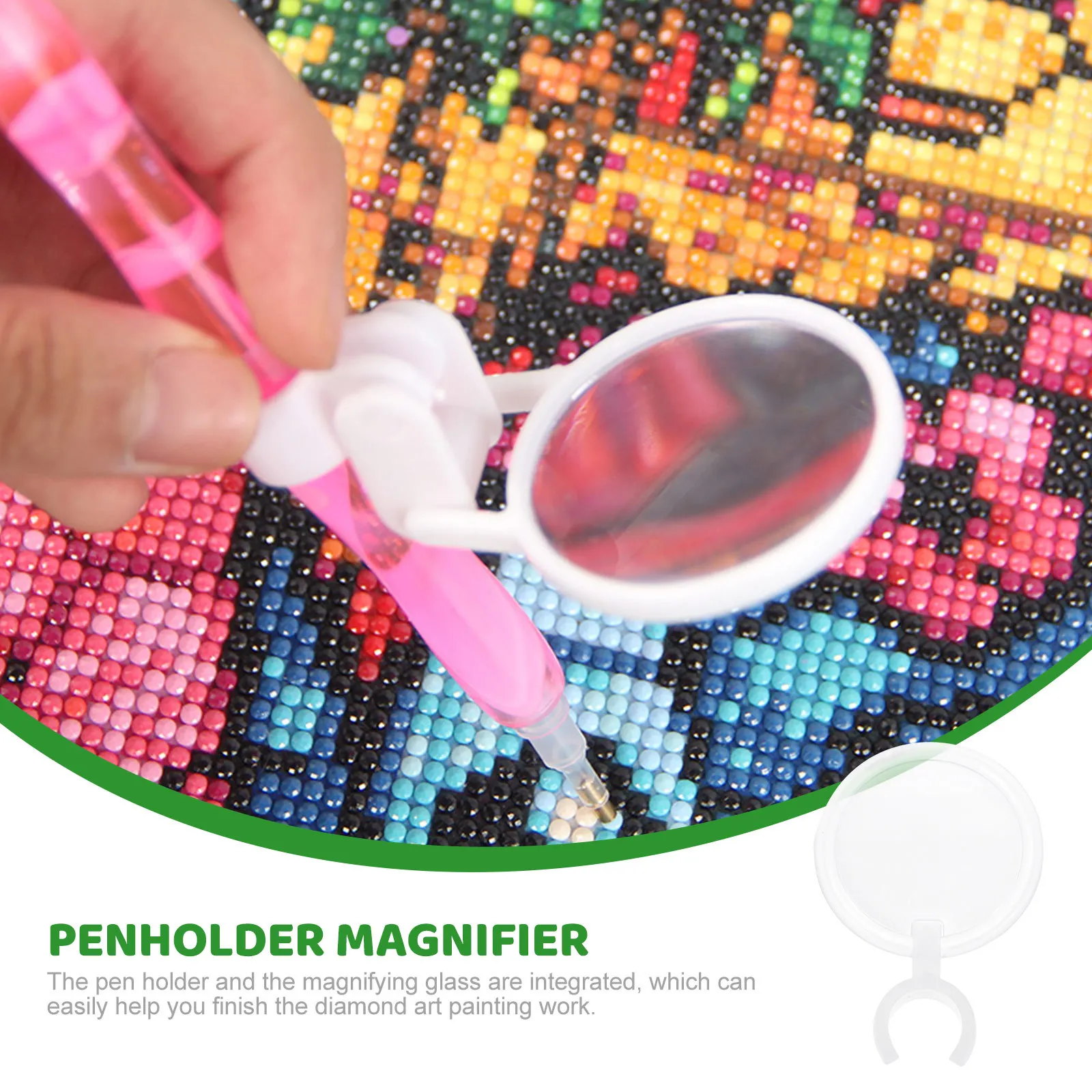 5Pcs Point Drill Pen Holder Magnifier Pen Clamp Acrylic Diamond Art Accessories Folding Magnifying Lens for Embroidery Painting
5Pcs Point Drill Pen Holder Magnifier Pen Clamp Acrylic Diamond Art Accessories Folding Magnifying Lens for Embroidery Painting