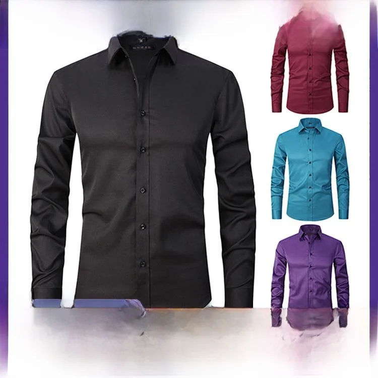 Stretch plus Size Men's Long Sleeve Shirt Svéd Mens Top Comfortable Breathable Thin Material Pocket Design Casual Business Wear
Stretch plus Size Men's Long Sleeve Shirt Svéd Mens Top Comfortable Breathable Thin Material Pocket Design Casual Business Wear