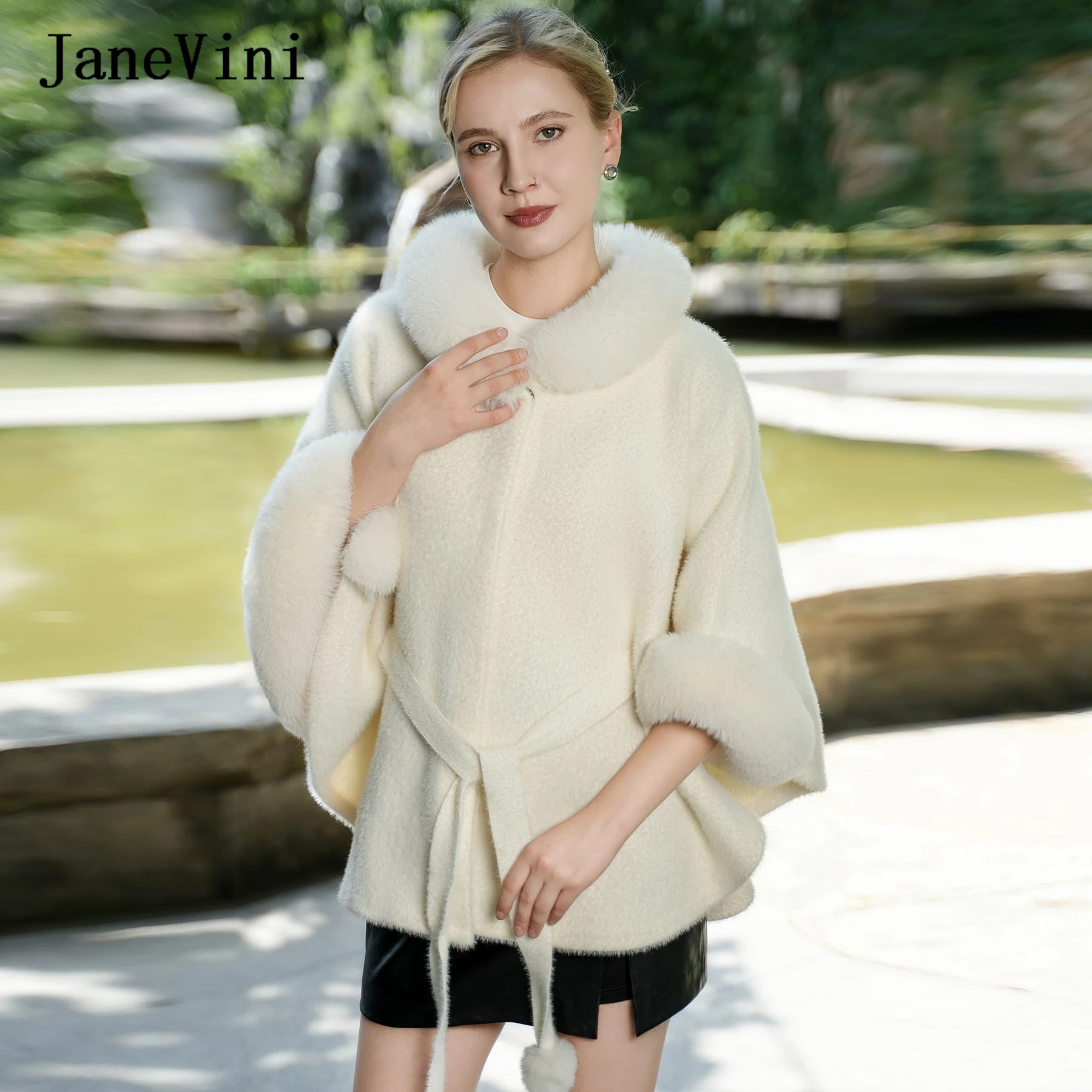 JaneVini Ivory Burgundy Bride Faux Fur Coat Women Bolero Bridal Shawl Fur Wrap Wedding Cape Winter Evening Dresses Jackets Stole
JaneVini Ivory Burgundy Bride Faux Fur Coat Women Bolero Bridal Shawl Fur Wrap Wedding Cape Winter Evening Dresses Jackets Stole