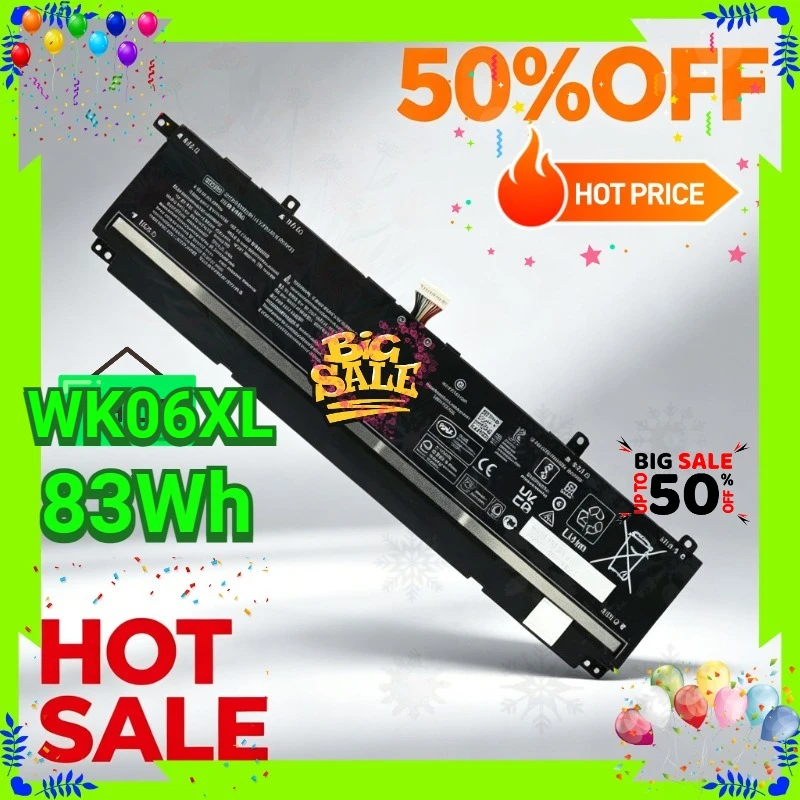 WK04XL WK06XL new Laptop Battery for HP HSTNN-WB0C HSTNN-IB9V M39179-005 M41711-005 M41640-CD1 M38822-1D1 for Omen 16-b0013dx
WK04XL WK06XL new Laptop Battery for HP HSTNN-WB0C HSTNN-IB9V M39179-005 M41711-005 M41640-CD1 M38822-1D1 for Omen 16-b0013dx