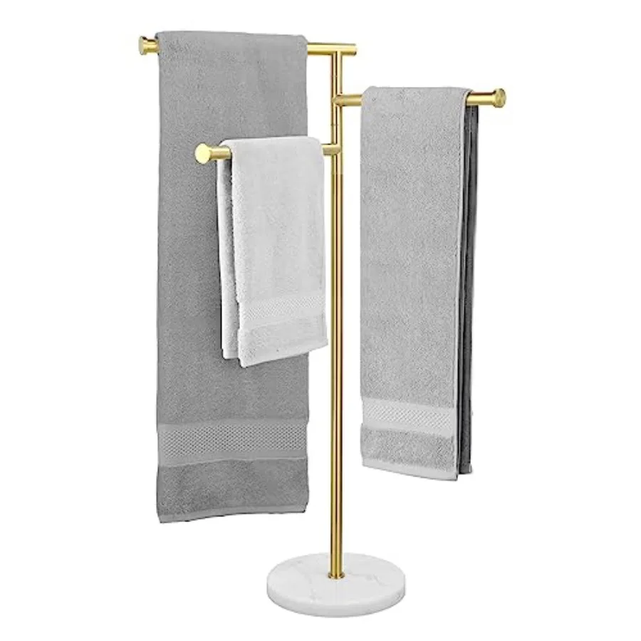 0-Inch Freestanding Towel Racks for Bathroom with Weighted Natural Marble Base Swivel Bath Floor Free Standing Towel Racks 18/8
0-Inch Freestanding Towel Racks for Bathroom with Weighted Natural Marble Base Swivel Bath Floor Free Standing Towel Racks 18/8