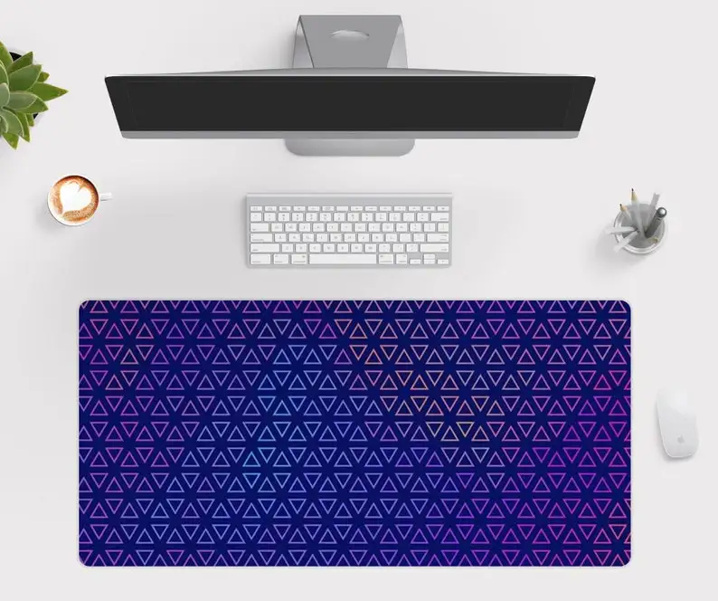 Rainbow Triangle Desk Mat with A Blue Checkered Pattern, Cute and Attractive, Ideal for Office and Home Workspaces Mouse Pad
Rainbow Triangle Desk Mat with A Blue Checkered Pattern, Cute and Attractive, Ideal for Office and Home Workspaces Mouse Pad