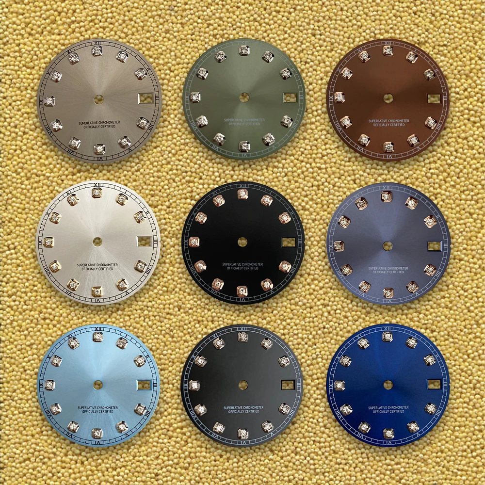 28.5mm S Logo Dial Brick and stone surface for NH35/NH36 Movement Green Luminous Watch Modification Accessories
28.5mm S Logo Dial Brick and stone surface for NH35/NH36 Movement Green Luminous Watch Modification Accessories