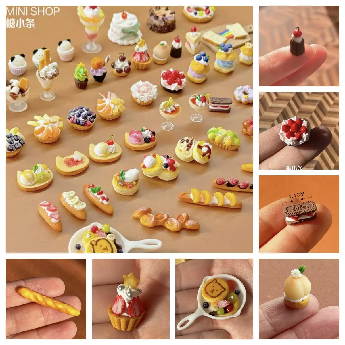 1/12 Miniature Dessert Set Mold Tiny Cream Cake Fruit Cake Donuts Sandwich Cookies Toy BJD Dollhouse Bakery Scene Decor Props
1/12 Miniature Dessert Set Mold Tiny Cream Cake Fruit Cake Donuts Sandwich Cookies Toy BJD Dollhouse Bakery Scene Decor Props