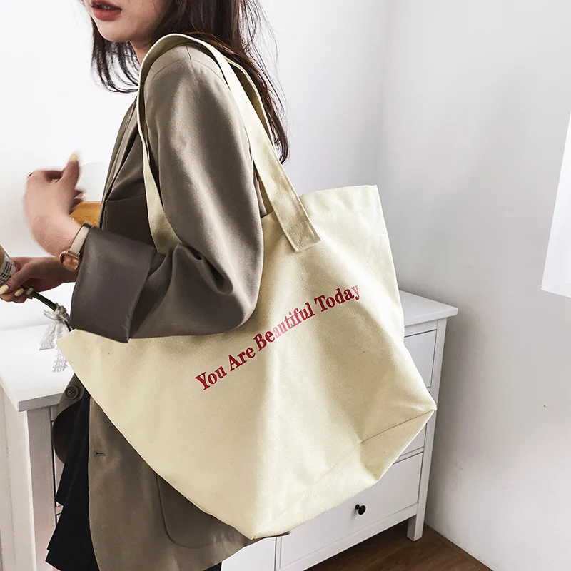 You Are Beautiful Today Canvas Printed Shoulder Women Large HandBag Travel School Shopping Daily Use
You Are Beautiful Today Canvas Printed Shoulder Women Large HandBag Travel School Shopping Daily Use