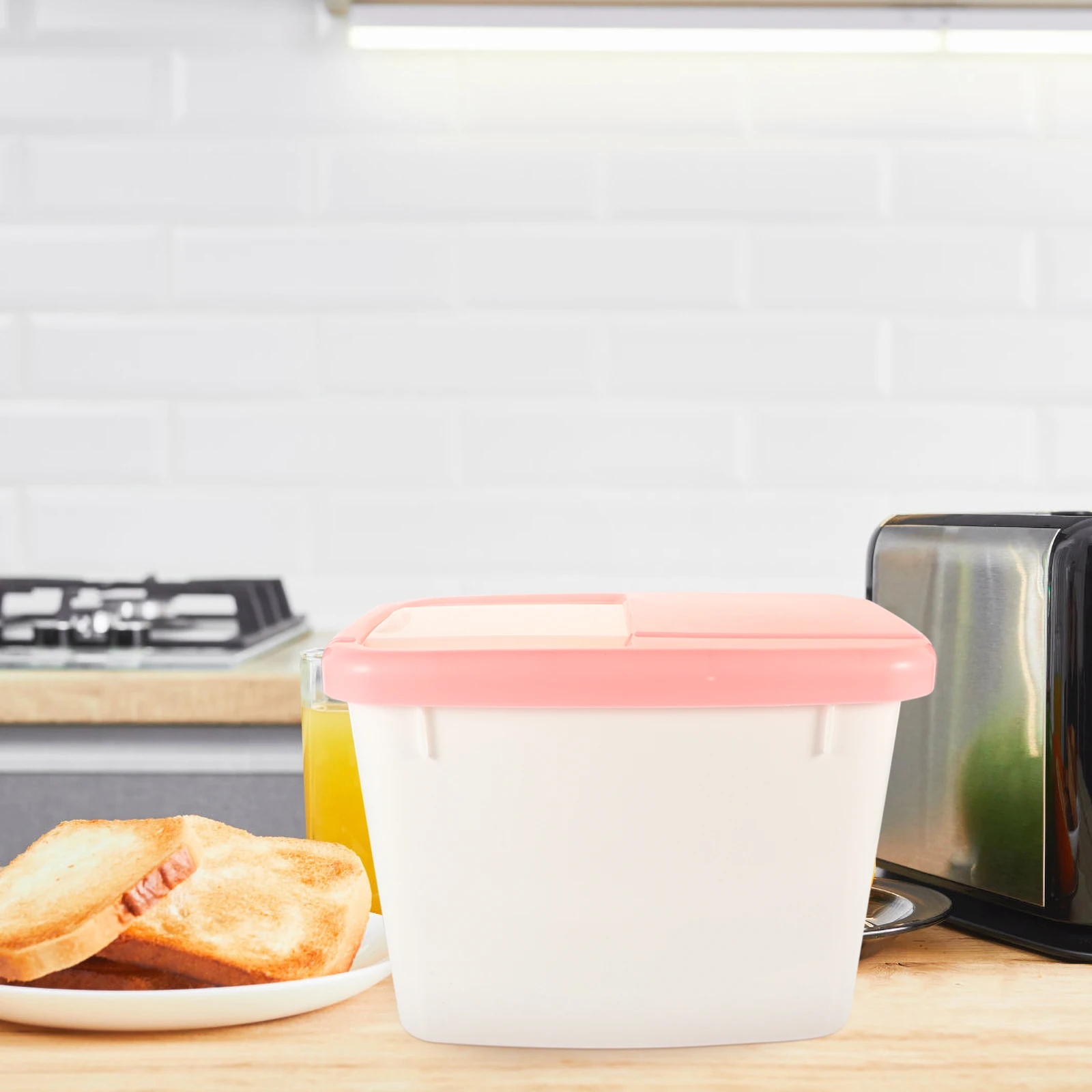 10Kg Rice Storage Box Dustproof Moisture Proof Insect Proof Kitchen Food Flour Keeper Grain Bin Plastic Container
10Kg Rice Storage Box Dustproof Moisture Proof Insect Proof Kitchen Food Flour Keeper Grain Bin Plastic Container