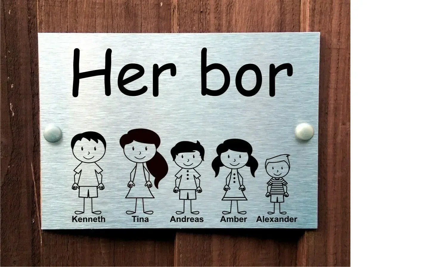 Customized Composite Aluminum Board Door Plaque Family House Name Person's name Sign
Customized Composite Aluminum Board Door Plaque Family House Name Person's name Sign