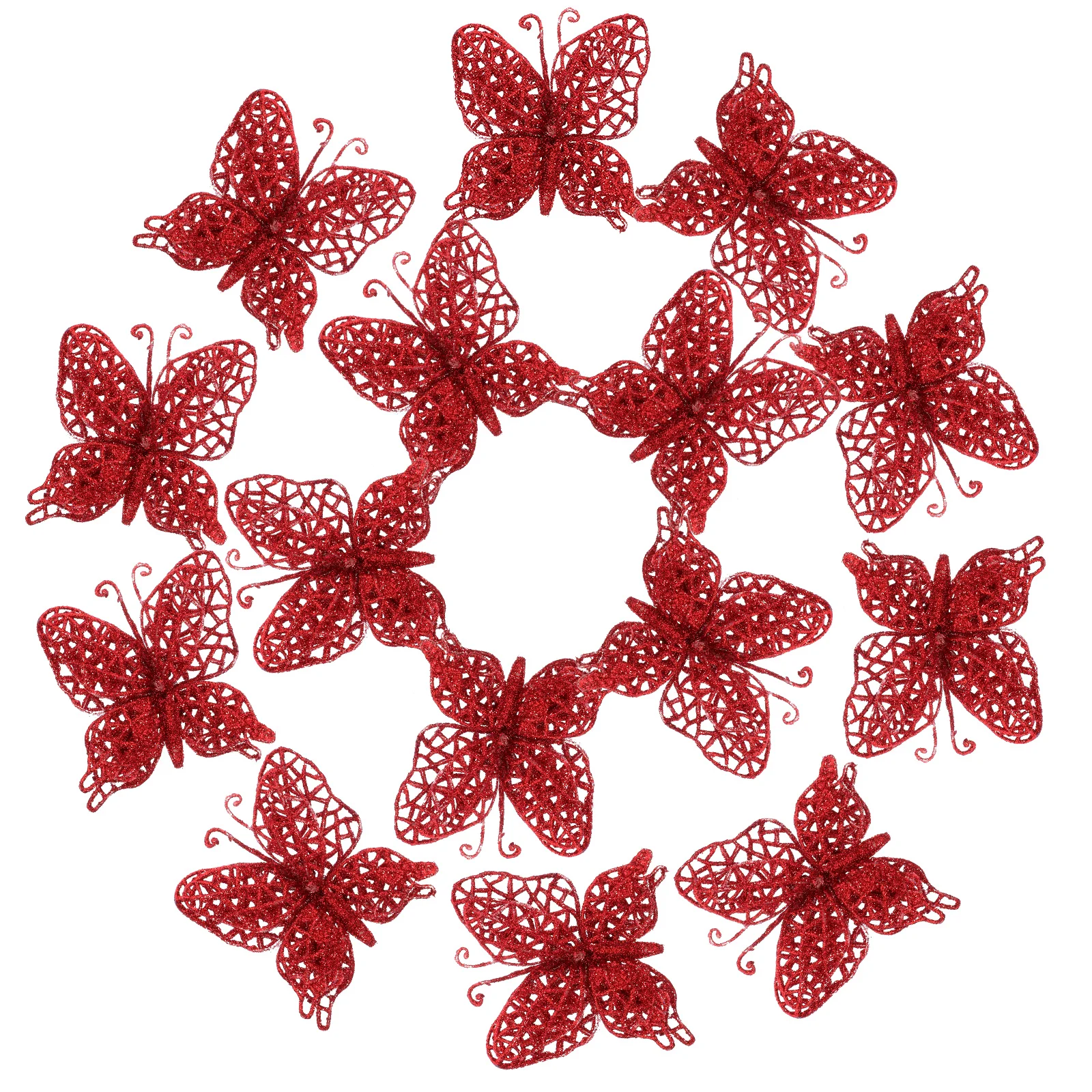 24 Pcs Christmas Tree Decoration Gold Butterfly nament Xmas Fake Glitter Plastic DIY Making Artificial Wreaths
24 Pcs Christmas Tree Decoration Gold Butterfly nament Xmas Fake Glitter Plastic DIY Making Artificial Wreaths