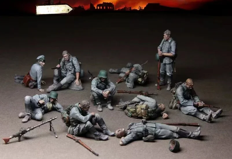 1/35 Scale Resin Figures Model Building Kits Historical Military Hobby Miniature Rest Infantry 10 Figures Unassambled Unpainted
1/35 Scale Resin Figures Model Building Kits Historical Military Hobby Miniature Rest Infantry 10 Figures Unassambled Unpainted
