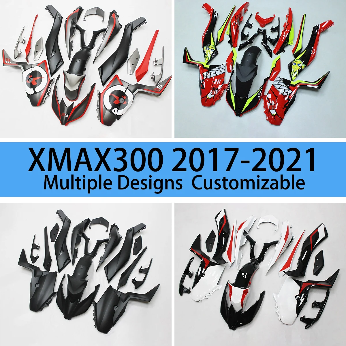 For YAMAHA XMAX 300 2017 2018 2019 2020 2021 Body Parts Fairings XMAX300 17-21 Motorcycle Fairing Kit ABS Injection
For YAMAHA XMAX 300 2017 2018 2019 2020 2021 Body Parts Fairings XMAX300 17-21 Motorcycle Fairing Kit ABS Injection