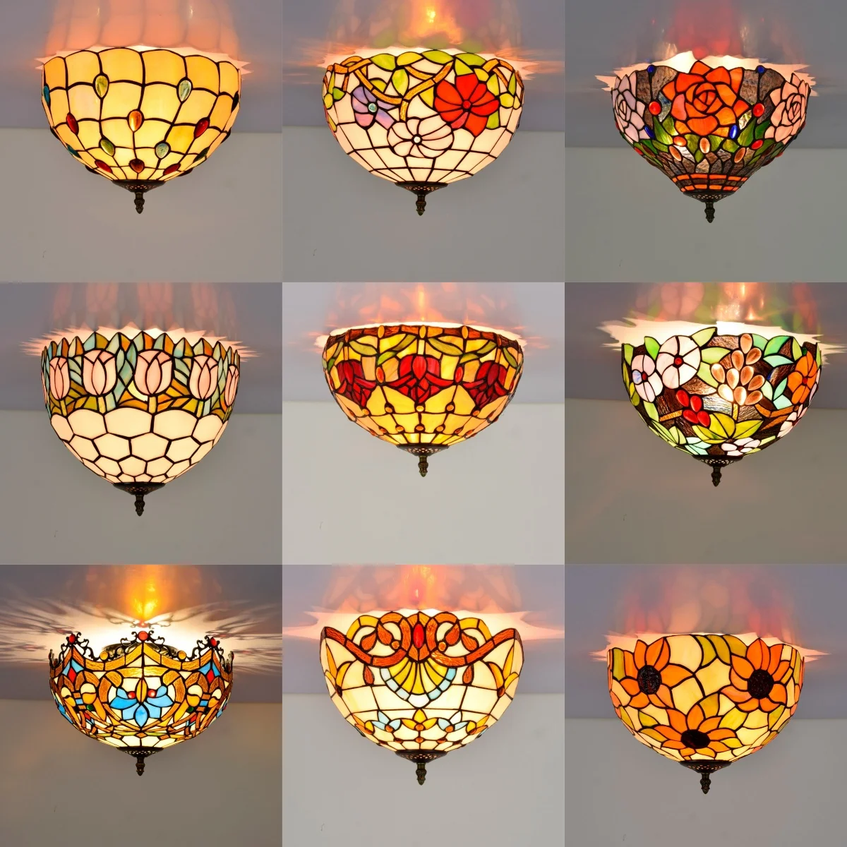 European-Style Retro Ceiling Lights Tiffany Lamps Vintage Colored Glass Ceiling Hanging Lamp Living Room Bedroom Art Deco Lamp
European-Style Retro Ceiling Lights Tiffany Lamps Vintage Colored Glass Ceiling Hanging Lamp Living Room Bedroom Art Deco Lamp