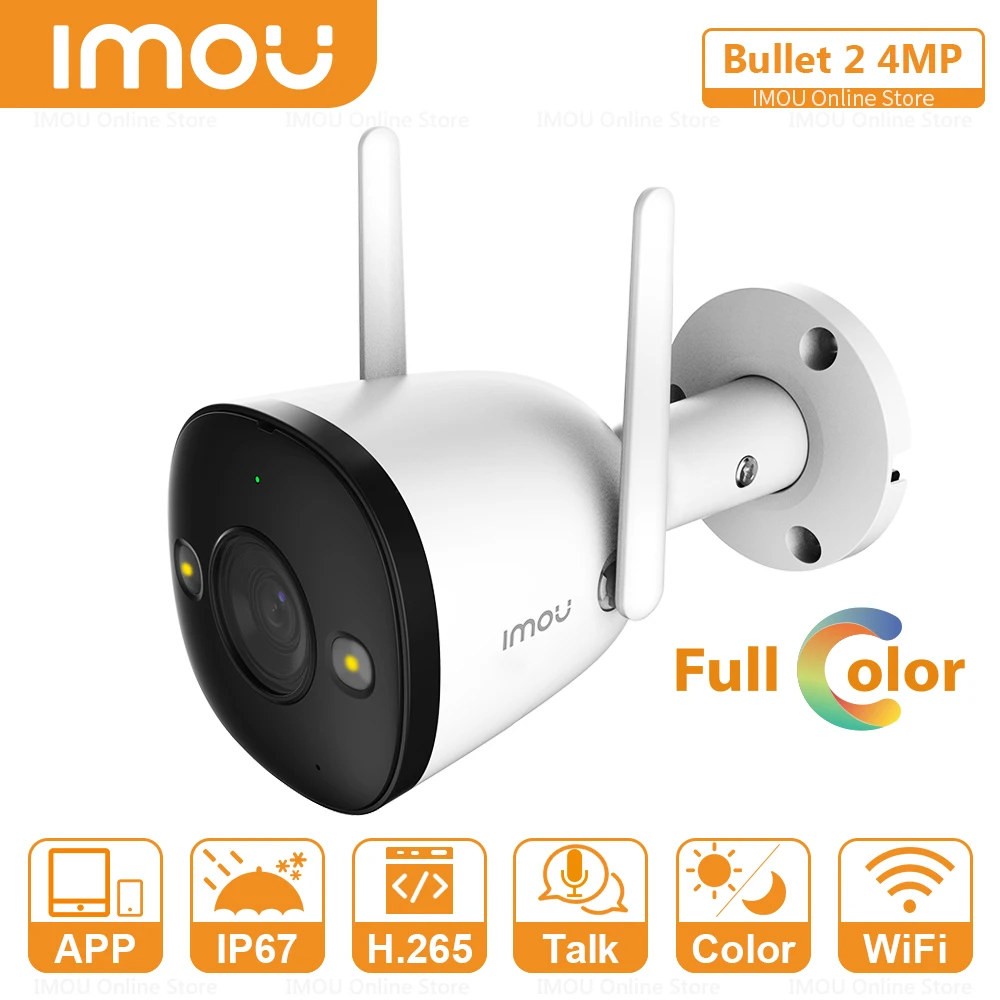 IMOU Outdoor 4MP QHD Full Color Wifi IP Camera Two-Way Talk Active Deterrence Dual Antenna Built-in Hotspot 4-Mode Night Vision
IMOU Outdoor 4MP QHD Full Color Wifi IP Camera Two-Way Talk Active Deterrence Dual Antenna Built-in Hotspot 4-Mode Night Vision