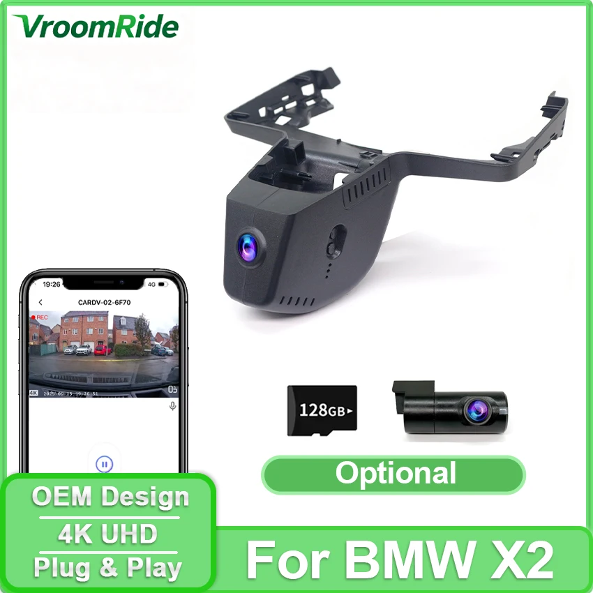 4K Dash Cam For BMW X2 (U10) 2024 2025 2026 OEM DVR, Front and Rear Recording, WiFi APP Control, Night Vision, Plug and Play
4K Dash Cam For BMW X2 (U10) 2024 2025 2026 OEM DVR, Front and Rear Recording, WiFi APP Control, Night Vision, Plug and Play