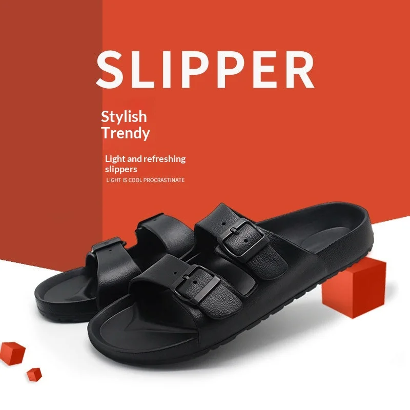 1Pair Men Teen Summer Retro Mules EVA One Piece Molded Double Strap Slip On Flat Sandals Adjustable Buckle Slippers
1Pair Men Teen Summer Retro Mules EVA One Piece Molded Double Strap Slip On Flat Sandals Adjustable Buckle Slippers
