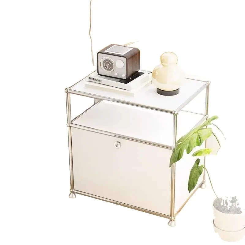 Stainless steel light luxury bedside table bedroom simple modern storage cabinet
Stainless steel light luxury bedside table bedroom simple modern storage cabinet