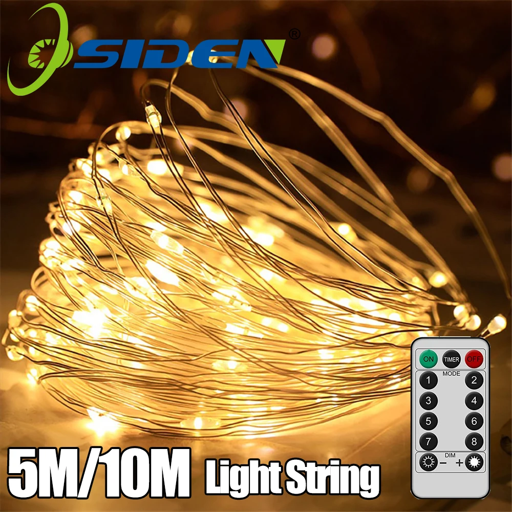 5M/10M USB Fairy String Lights USB Copper Wire Garland With 8 Lighting Modes Remote Control For Living Room Bedroom Home Decor
5M/10M USB Fairy String Lights USB Copper Wire Garland With 8 Lighting Modes Remote Control For Living Room Bedroom Home Decor