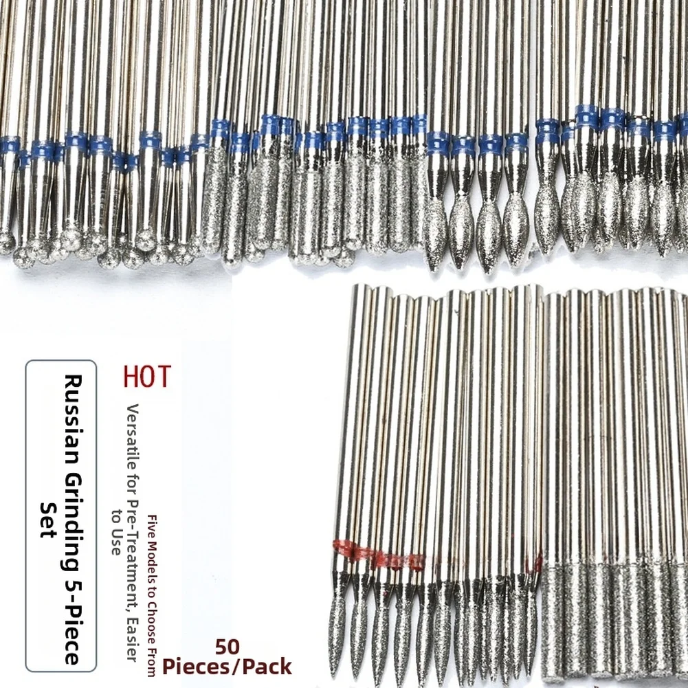 50PCS Diamond Nail Drill Bits Set Stainless Steel Manicure Pedicure Cuticle Removal Polishing Grinding Heads For Electric File
50PCS Diamond Nail Drill Bits Set Stainless Steel Manicure Pedicure Cuticle Removal Polishing Grinding Heads For Electric File
