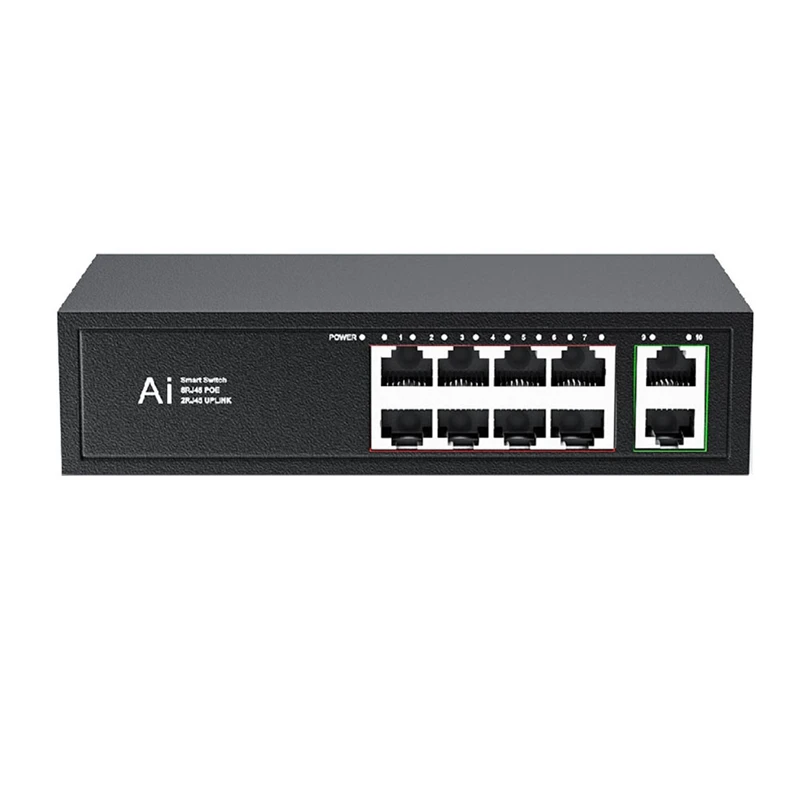 Коммутатор POE 100 Мбит/с Ethernet-коммутатор Разветвитель POE IEEE 802.3Af/At для IP-камеры Беспроводная точка доступа Wi-Fi Маршрутизатор Американская вилка
Коммутатор POE 100 Мбит/с Ethernet-коммутатор Разветвитель POE IEEE 802.3Af/At для IP-камеры Беспроводная точка доступа Wi-Fi Маршрутизатор Американская вилка