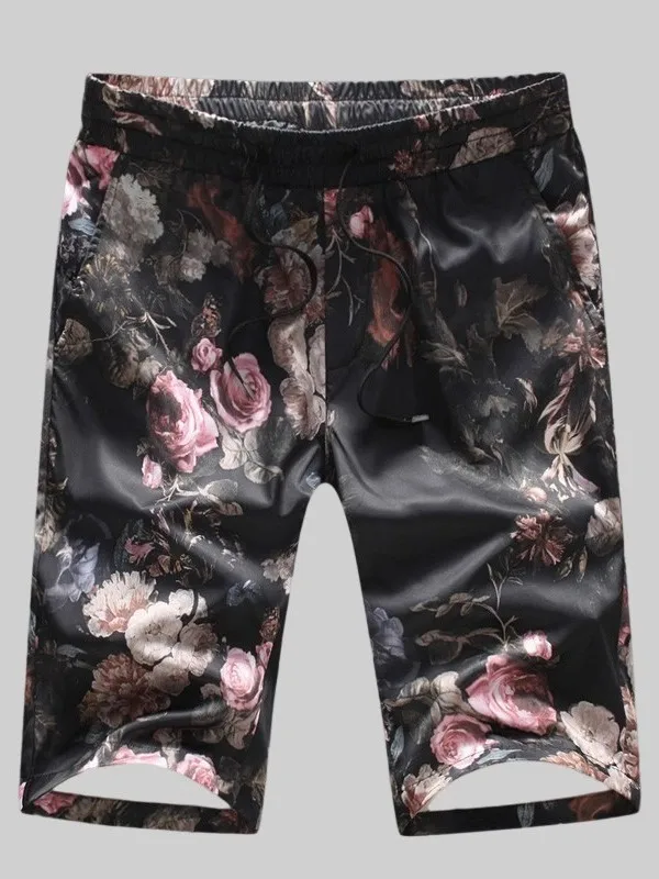 Summer New Sle Men's ort Pants Slippery Flower Print Thin Casual Beach Five-Point Pants Outdoor Wear Big Size orts
Summer New Sle Men's ort Pants Slippery Flower Print Thin Casual Beach Five-Point Pants Outdoor Wear Big Size orts