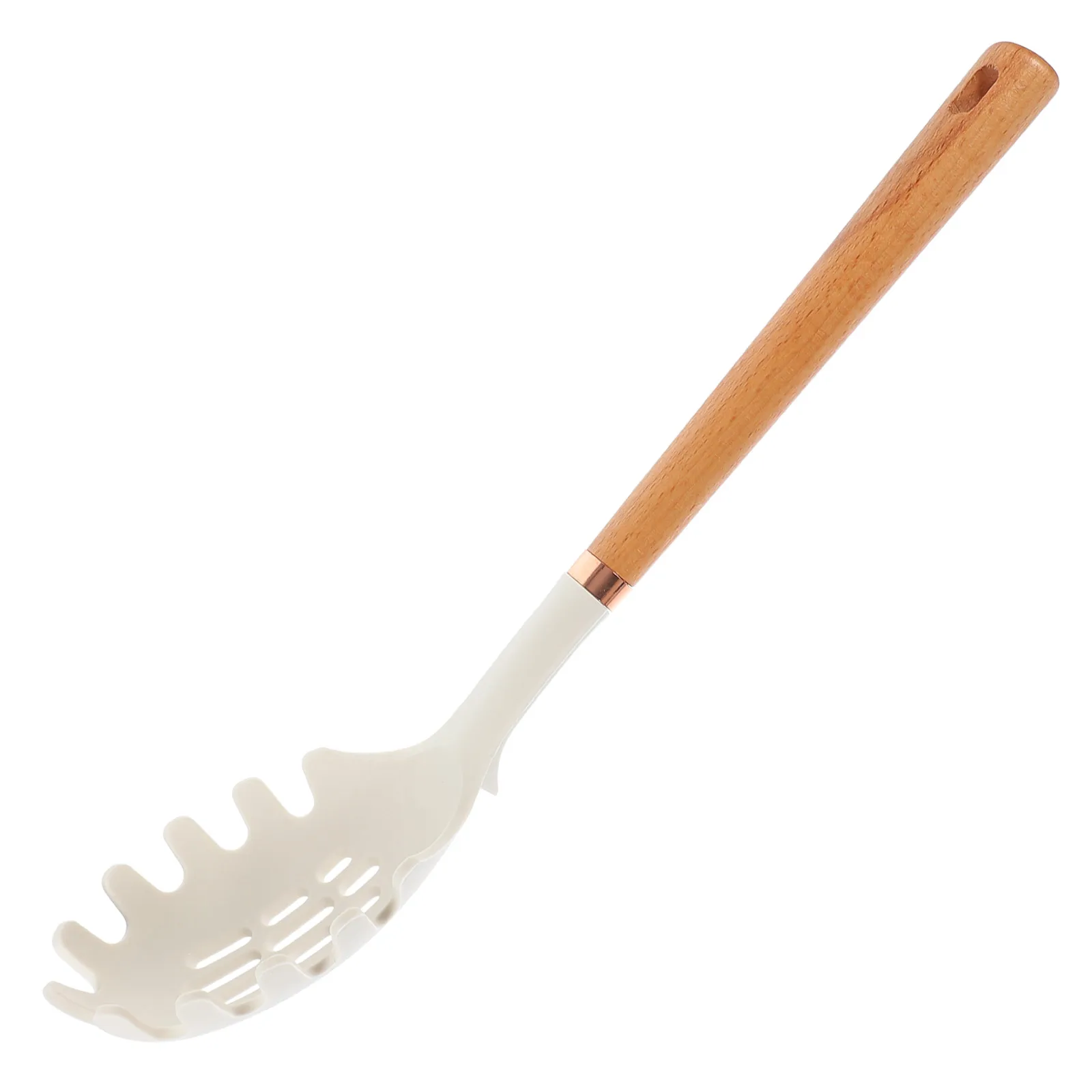 Silicone Hutch Noodle Fork Spoon Pasta Strainer Wooden Handle Kitchen Stainless Steel Spaghetti Spoon Random Color 
Silicone Hutch Noodle Fork Spoon Pasta Strainer Wooden Handle Kitchen Stainless Steel Spaghetti Spoon Random Color