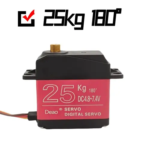 Waterproof 20KG 25KG 30KG 35KG Servos 180 270 Degree Digital And Stainless Steel Gear Servo Waterproof for Robotic Car