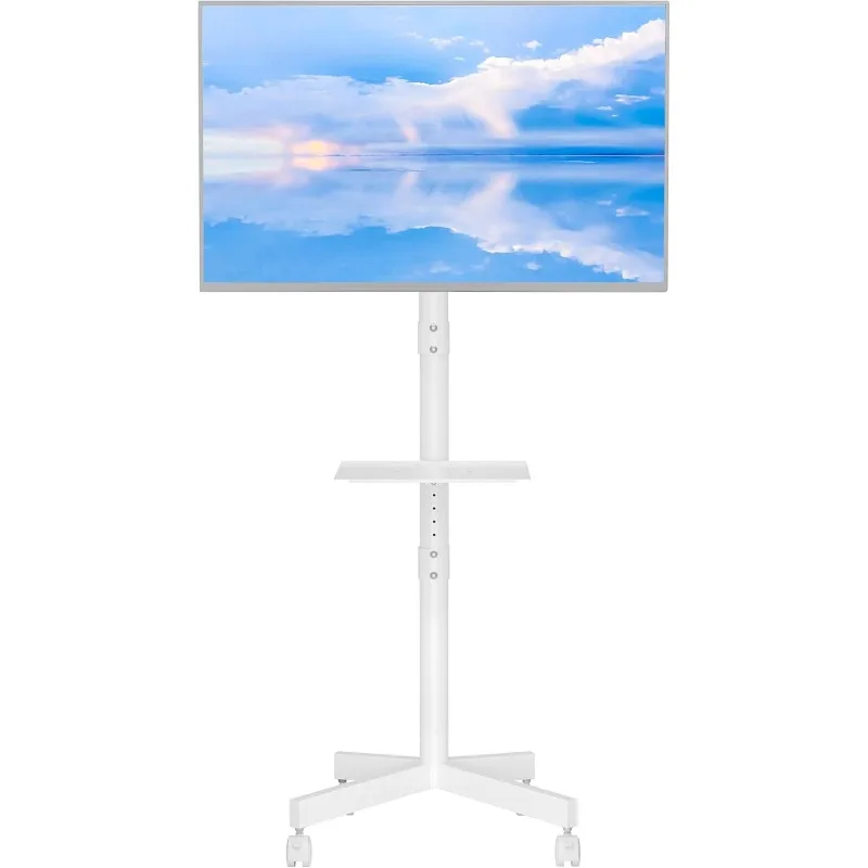 Mobile TV Stand, Rolling TV Stand for 23-60 Inch Screens, Adjustable Floor TV Stand with Locking Wheels and Media Shelf,
Mobile TV Stand, Rolling TV Stand for 23-60 Inch Screens, Adjustable Floor TV Stand with Locking Wheels and Media Shelf,