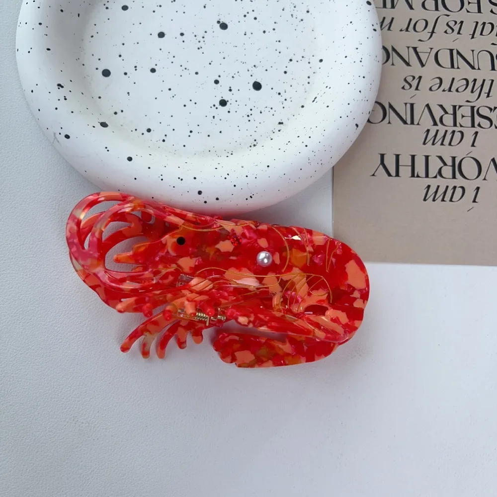 Hair Accessories Large Size Shrimp Hair Claw Acetate Rhinestone Pear Design Hair Claw Clips Cute Lobster Shark Clips Girls
Hair Accessories Large Size Shrimp Hair Claw Acetate Rhinestone Pear Design Hair Claw Clips Cute Lobster Shark Clips Girls