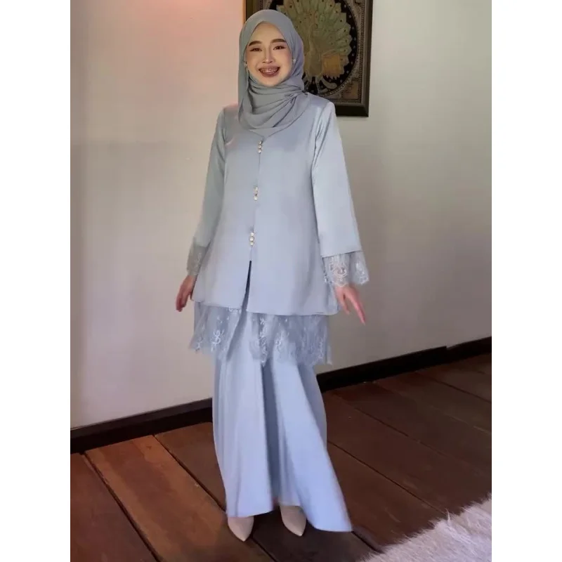 2025Malay, новый кружевной край с длинными рукавами, весенне-осенний новый уличный кардиган, комплект из двух предметов, летняя домашняя одежда в этническом стиле
2025Malay, новый кружевной край с длинными рукавами, весенне-осенний новый уличный кардиган, комплект из двух предметов, летняя домашняя одежда в этническом стиле