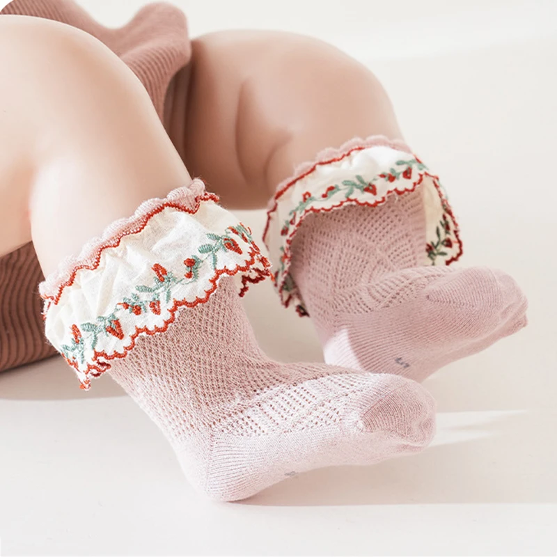 2023 Baby Socks Girl Embroided Lace Trim Textured Hose Summer Breathable Infant Floral Sokken Soft Toddler Fashion Spanish Socks
2023 Baby Socks Girl Embroided Lace Trim Textured Hose Summer Breathable Infant Floral Sokken Soft Toddler Fashion Spanish Socks