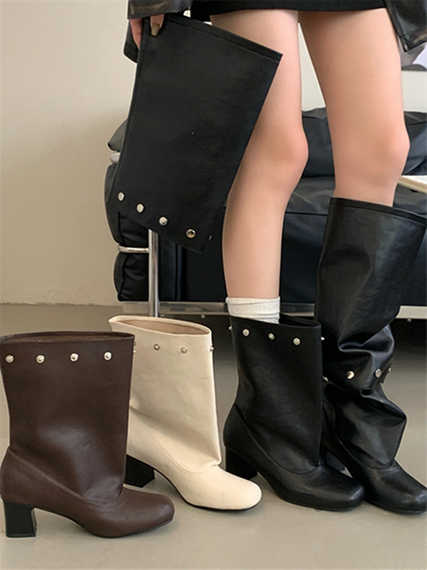 Detachable Over-The-Knee High-Tube Boots with Rivets Thick Heel Fashionable Slimming Design Summer New Style Retro Boots
Detachable Over-The-Knee High-Tube Boots with Rivets Thick Heel Fashionable Slimming Design Summer New Style Retro Boots