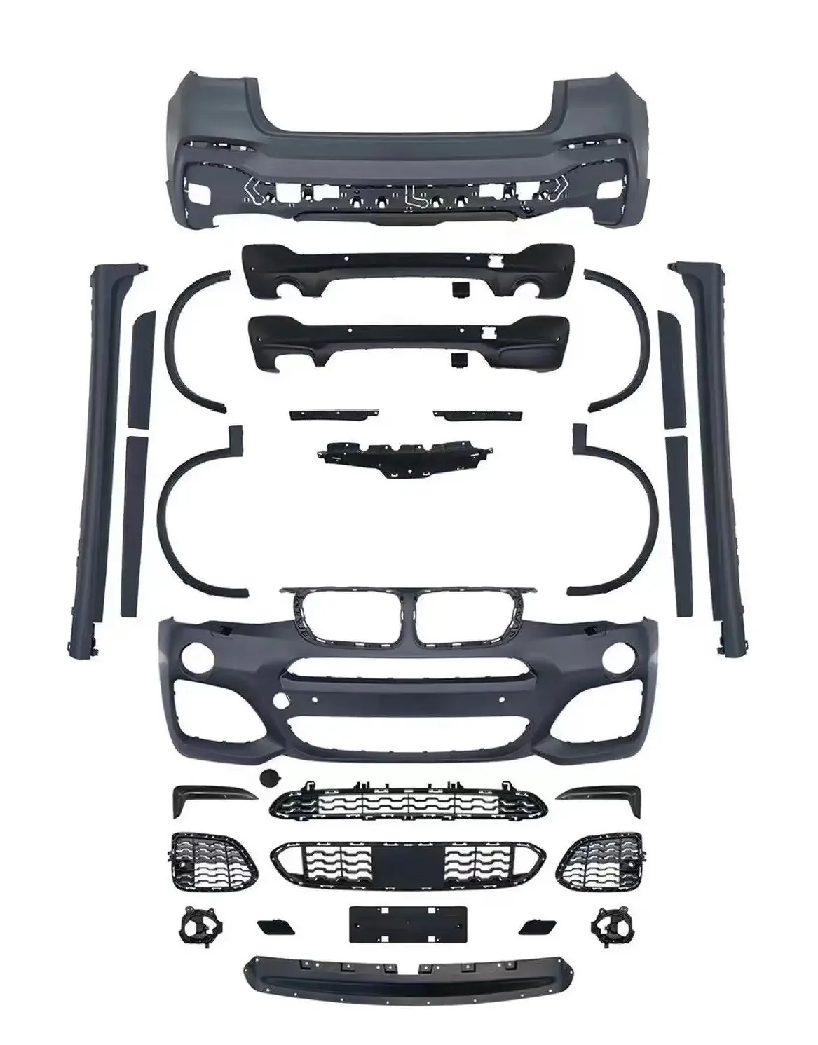 XDS Conversion Body Kit For X4 F26 2014 2015 2016 2017 2018 With Wheel Arches Front Bumper Rear BumperHigh Quality
XDS Conversion Body Kit For X4 F26 2014 2015 2016 2017 2018 With Wheel Arches Front Bumper Rear BumperHigh Quality