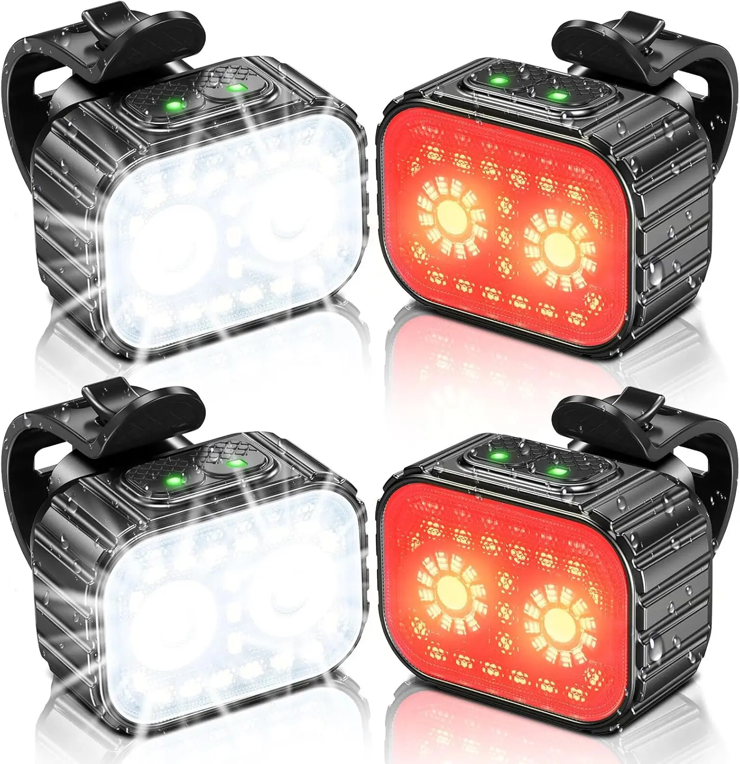 Super Bright Rechargeable Bike Lights Set, IPX6 Waterproof, 10 Modes, Long Battery Life for Night Riding Safety
Super Bright Rechargeable Bike Lights Set, IPX6 Waterproof, 10 Modes, Long Battery Life for Night Riding Safety