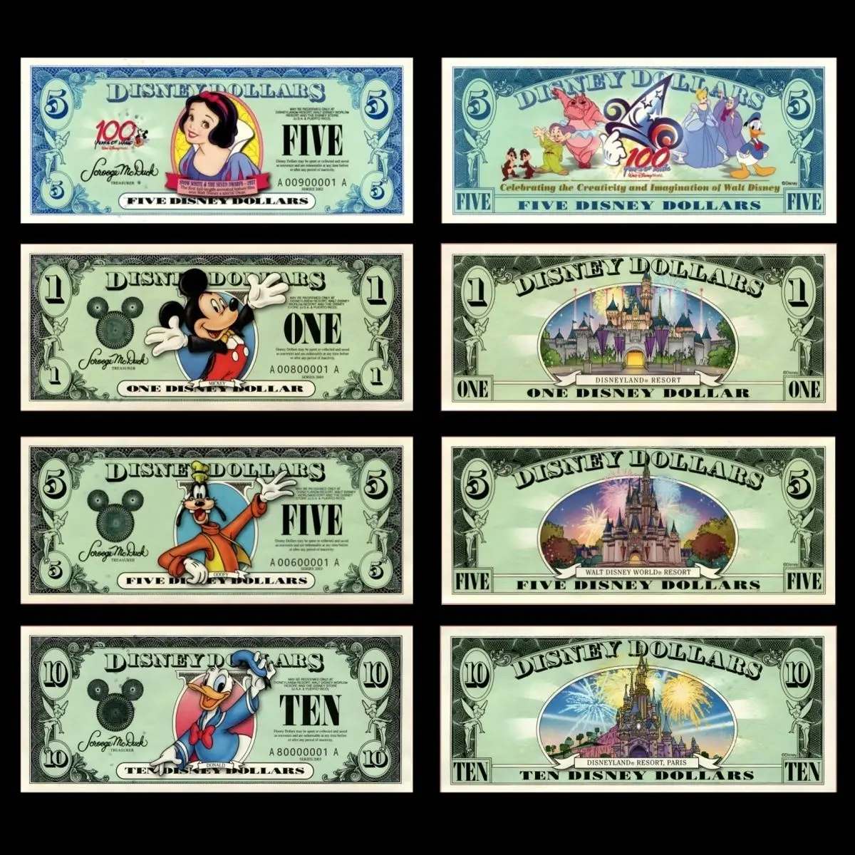 1set Disney commemorative banknote paper coupons non circulating notes anime banknote cartoon card tickets for collection
1set Disney commemorative banknote paper coupons non circulating notes anime banknote cartoon card tickets for collection