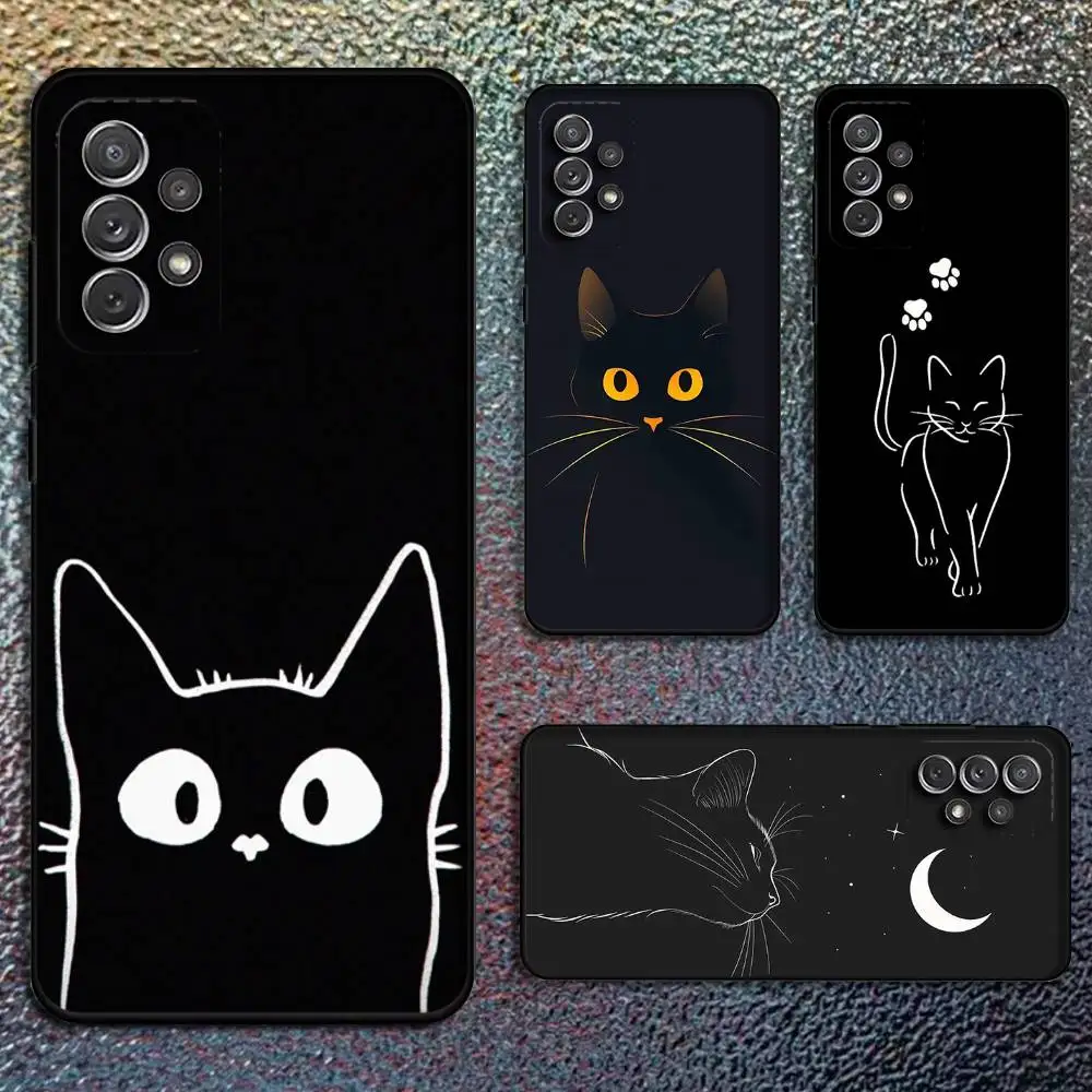 Cute Cat Line Black Phone Case For Samsung S25,S24,S21,S22,S23,S30,Ultra,S20,Plus,Fe,Lite,Note,10,9,5G Black Cover
Cute Cat Line Black Phone Case For Samsung S25,S24,S21,S22,S23,S30,Ultra,S20,Plus,Fe,Lite,Note,10,9,5G Black Cover