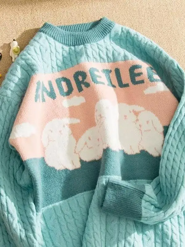 Retro Twist Knit Sweater Women's Loose Overhead Fat MM Korean Trend Autumn Winter Warmth Knitted Top round Ne Long Sve
Retro Twist Knit Sweater Women's Loose Overhead Fat MM Korean Trend Autumn Winter Warmth Knitted Top round Ne Long Sve