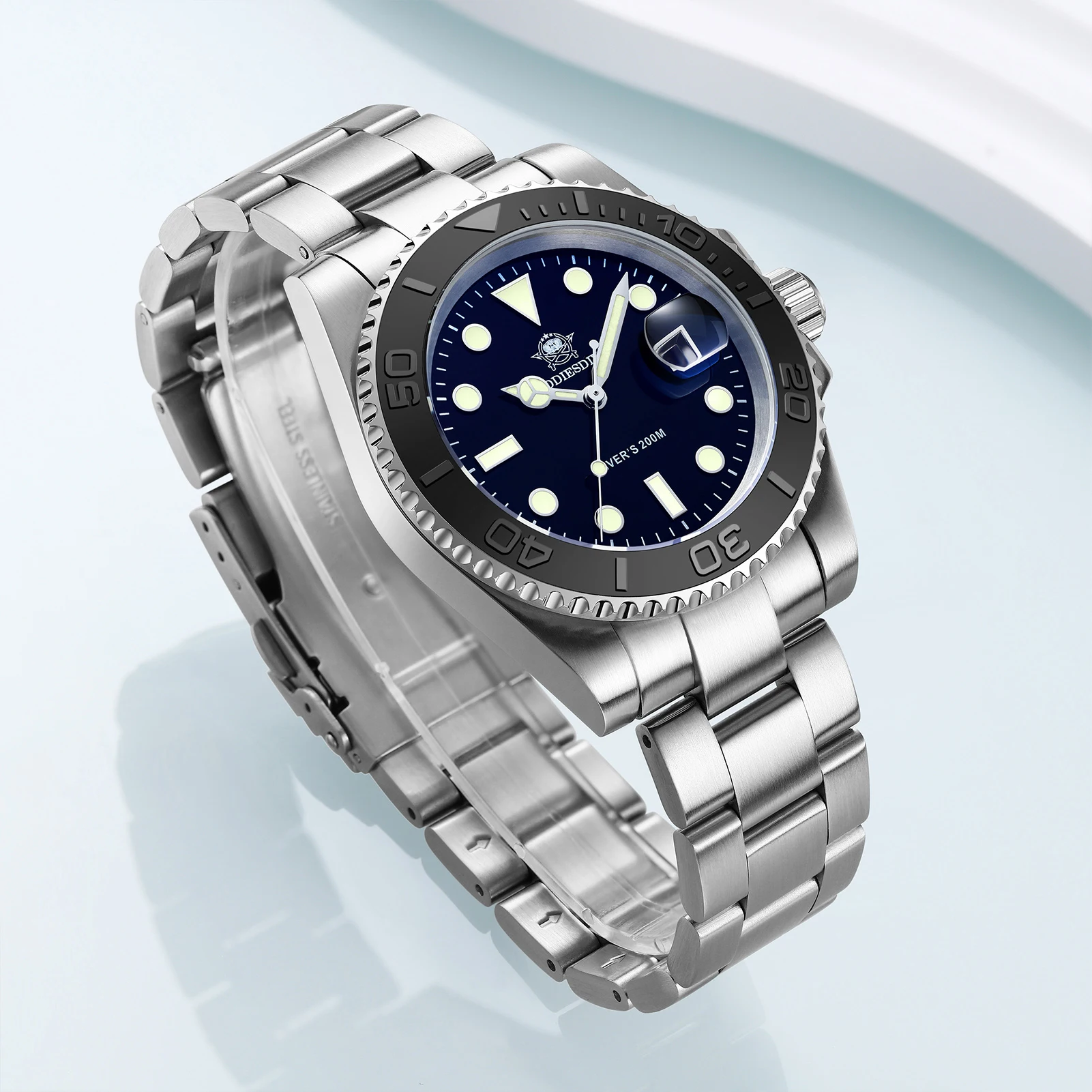 ADDIESDIVE New Luxury Men's Watches Stainless Steel 200M Waterproof Calendar Wristwatch Sports Quartz Watch for Men Reloj Hombre
ADDIESDIVE New Luxury Men's Watches Stainless Steel 200M Waterproof Calendar Wristwatch Sports Quartz Watch for Men Reloj Hombre