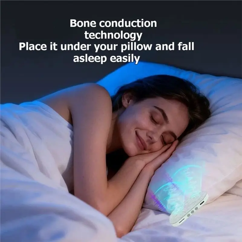 [EYEL!NEW!】 High Quality Ultrasonic Sleep Aid Speaker Bluetooth 6.0 Pillow Side Sleep Aid Speaker Bone Conduction Dynamic
[EYEL!NEW!】 High Quality Ultrasonic Sleep Aid Speaker Bluetooth 6.0 Pillow Side Sleep Aid Speaker Bone Conduction Dynamic