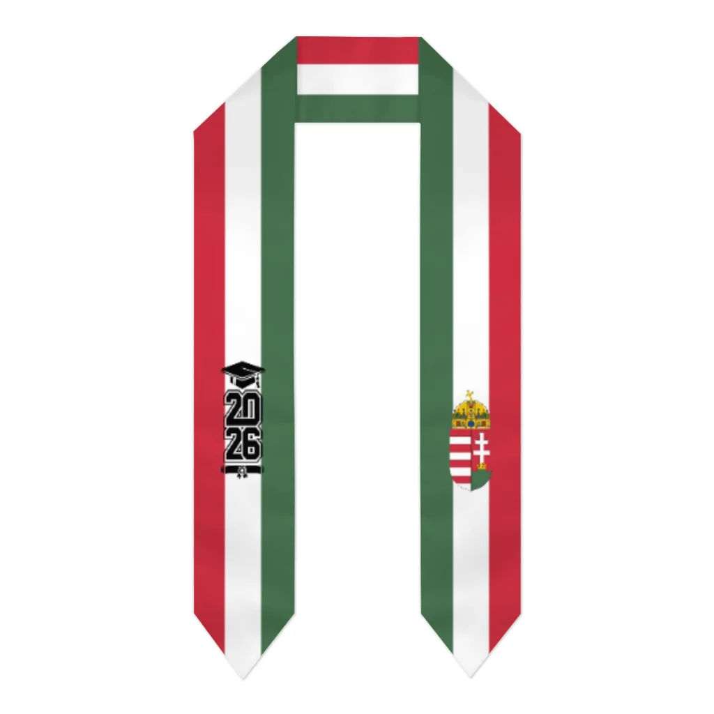 Class of 2026 Hungary Flag Scarf Graduation Sash Stole International Study Abroad Adult Unisex Party Accessory Top Print
Class of 2026 Hungary Flag Scarf Graduation Sash Stole International Study Abroad Adult Unisex Party Accessory Top Print