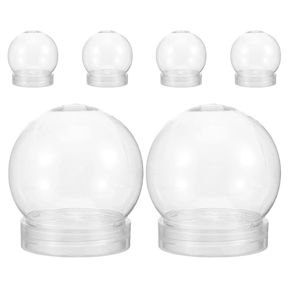 6 Pcs Transparent Plastic Water Balloon DIY Globe Christmas Empty Snow Globes Xmas for The Pet Child Crafts Making
6 Pcs Transparent Plastic Water Balloon DIY Globe Christmas Empty Snow Globes Xmas for The Pet Child Crafts Making