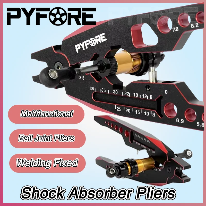 PYFORE — металлические многофункциональные плоскогубцы для шаровых шарниров — плоскогубцы для амортизаторов моделей радиоуправляемых автомобилей со сварным фиксированным амортизатором Cli
PYFORE — металлические многофункциональные плоскогубцы для шаровых шарниров — плоскогубцы для амортизаторов моделей радиоуправляемых автомобилей со сварным фиксированным амортизатором Cli