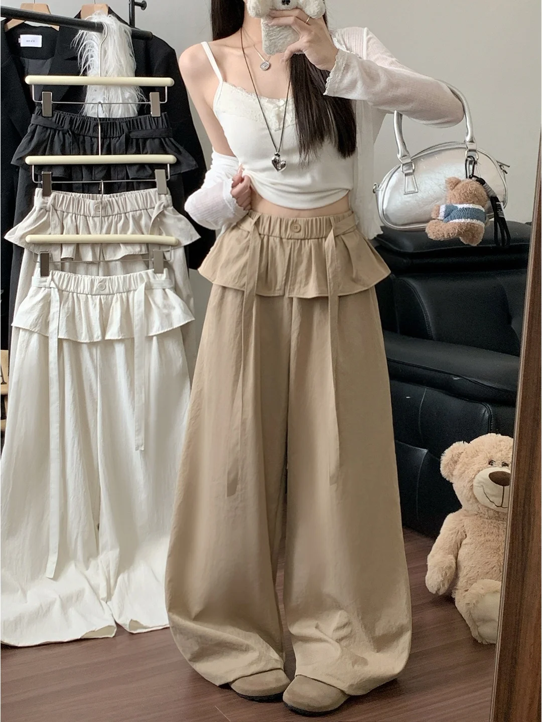 High Waist Wide Leg Casual Pants Women's Fashion Elastic Waist Design Sensation Slimming Versatile Korean Style 2026 New Arrival
High Waist Wide Leg Casual Pants Women's Fashion Elastic Waist Design Sensation Slimming Versatile Korean Style 2026 New Arrival