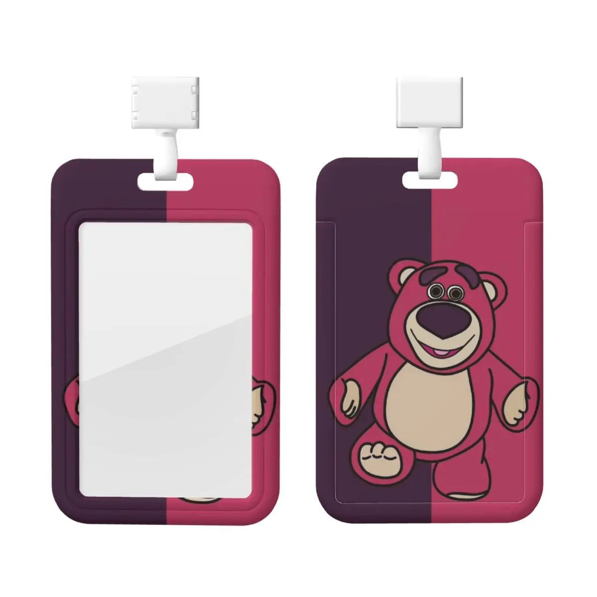 Пользовательский ремешок с медведем Lotso Huggin, защита для удостоверения личности, бейдж-карта, унисекс, студенческий ремешок для кампуса, держатель для карт, аксессуары для обзоров 
Пользовательский ремешок с медведем Lotso Huggin, защита для удостоверения личности, бейдж-карта, унисекс, студенческий ремешок для кампуса, держатель для карт, аксессуары для обзоров