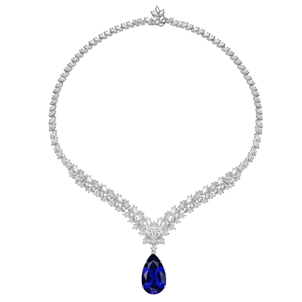 Cumee Blue CZ Sapphire Oval Pendant Necklace women 925 Sterling Silver / 18K Solid Gold Plated Birthday Engagement, Anniversary
Cumee Blue CZ Sapphire Oval Pendant Necklace women 925 Sterling Silver / 18K Solid Gold Plated Birthday Engagement, Anniversary