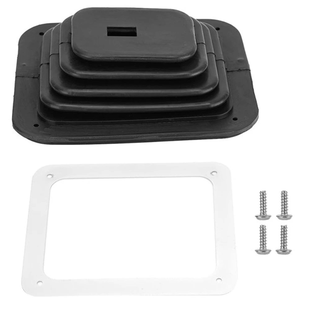 Car Shift Dust Cover Rubber Shifter Boot with Chrome Plate 5 5/8 x 6 3/4 Manual Automatic for Hurst B&M
Car Shift Dust Cover Rubber Shifter Boot with Chrome Plate 5 5/8 x 6 3/4 Manual Automatic for Hurst B&M