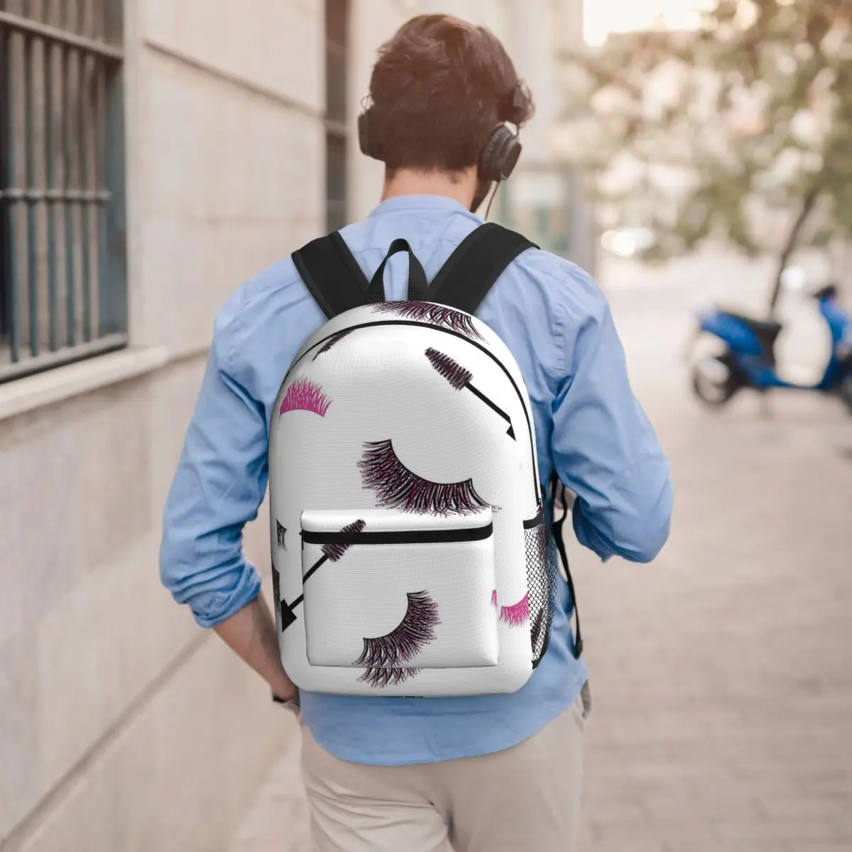 Lashes And Mascara With Pink Glitter Pattern Backpack Boys Girls BookBag Kids School Bag Laptop Shoulder Bags for Men Women
Lashes And Mascara With Pink Glitter Pattern Backpack Boys Girls BookBag Kids School Bag Laptop Shoulder Bags for Men Women