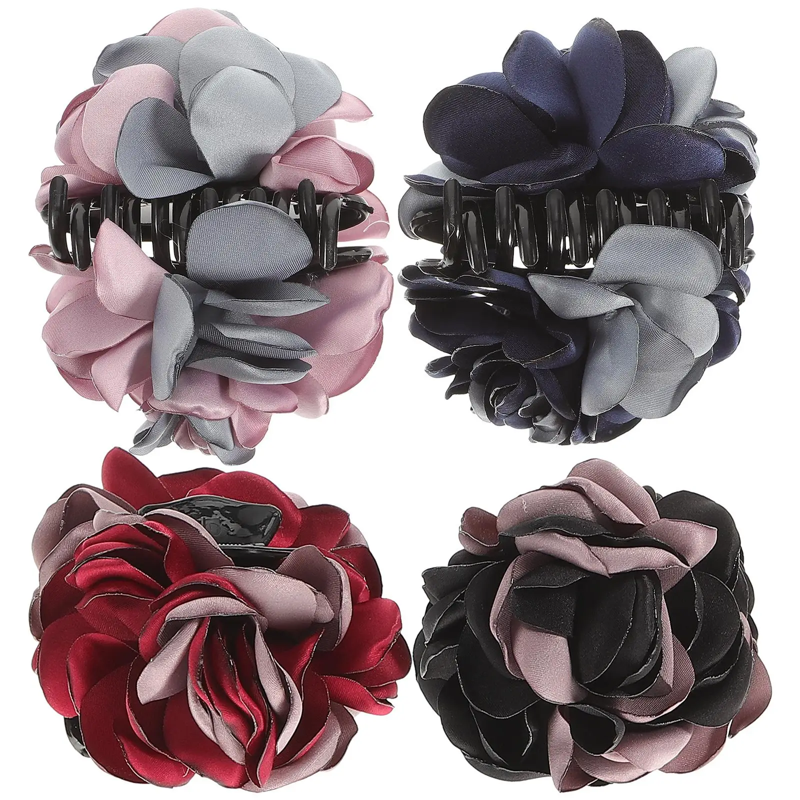 4Pcs Assorted Flower Hair Claws Fabric Hairpin Flower Barrette Women Hair Clips Suitable for Wedding Parties Festivals
4Pcs Assorted Flower Hair Claws Fabric Hairpin Flower Barrette Women Hair Clips Suitable for Wedding Parties Festivals