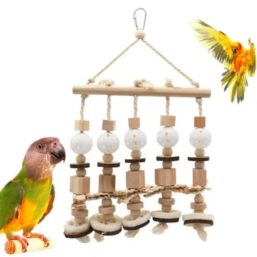 Parrot Biting Toy Bird Toy Building Block Biting String Plastic Ball Hanger
Parrot Biting Toy Bird Toy Building Block Biting String Plastic Ball Hanger